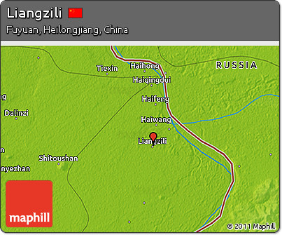 Physical 3D Map of Liangzili