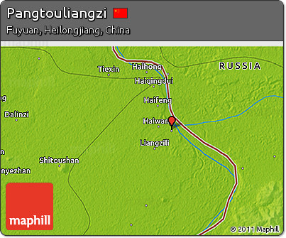 Physical 3D Map of Pangtouliangzi