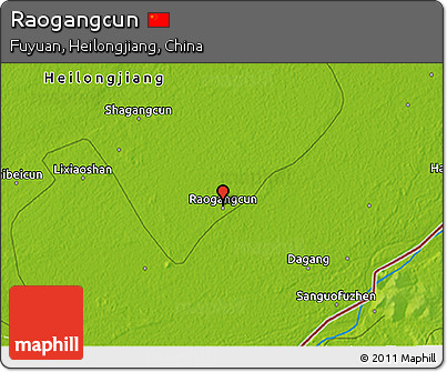 Physical 3D Map of Raogangcun