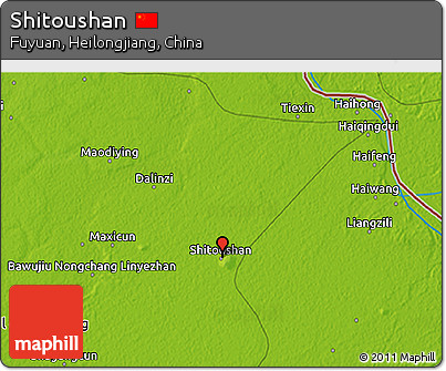 Physical 3D Map of Shitoushan