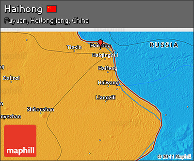 Political 3D Map of Haihong