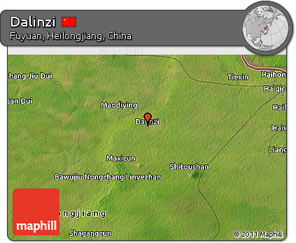 Satellite 3D Map of Dalinzi