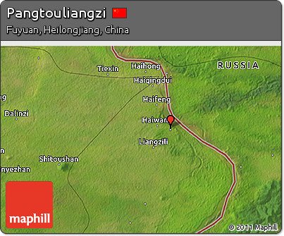 Satellite 3D Map of Pangtouliangzi