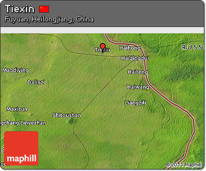 Satellite 3D Map of Tiexin