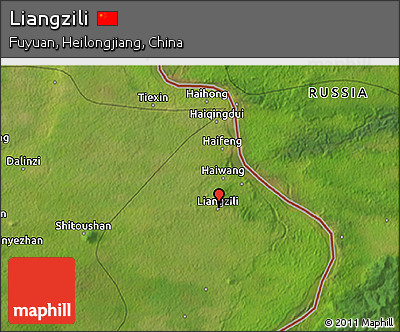 Satellite 3D Map of Liangzili
