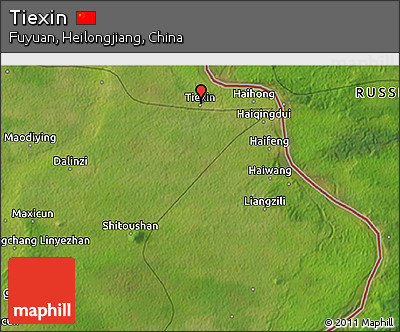 Satellite 3D Map of Tiexin