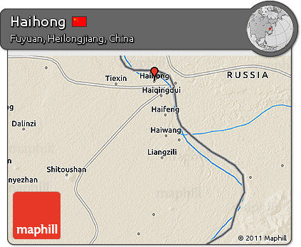 Shaded Relief 3D Map of Haihong
