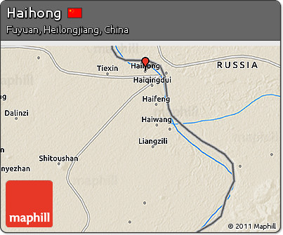 Shaded Relief 3D Map of Haihong