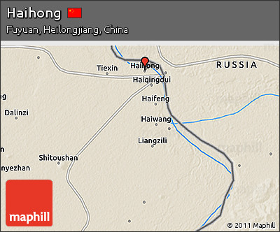 Shaded Relief 3D Map of Haihong