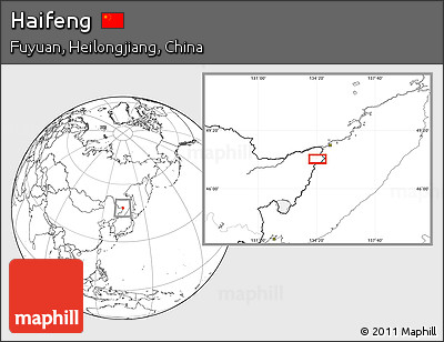 Blank Location Map of Haifeng