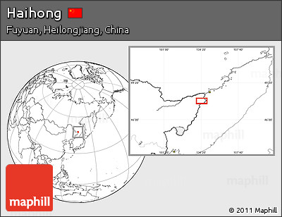 Blank Location Map of Haihong