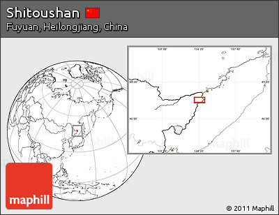 Blank Location Map of Shitoushan