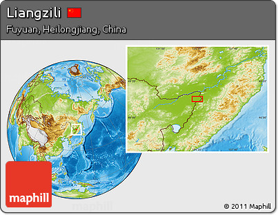 Physical Location Map of Liangzili