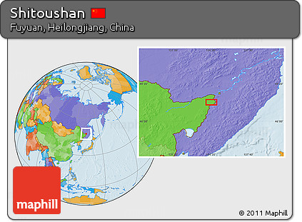 Political Location Map of Shitoushan