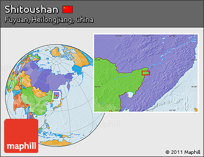 Political Location Map of Shitoushan