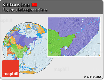 Political Location Map of Shitoushan