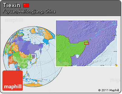 Political Location Map of Tiexin