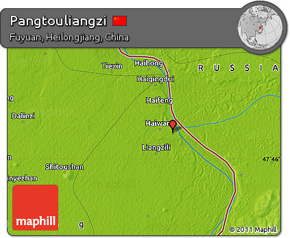 Physical Map of Pangtouliangzi