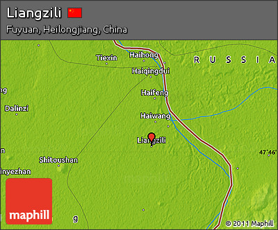 Physical Map of Liangzili