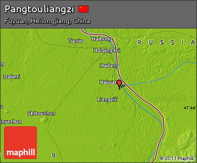 Physical Map of Pangtouliangzi