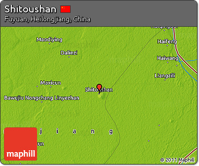 Physical Map of Shitoushan