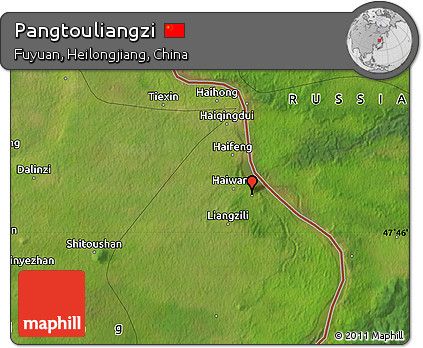 Satellite Map of Pangtouliangzi