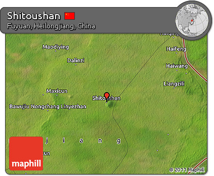 Satellite Map of Shitoushan