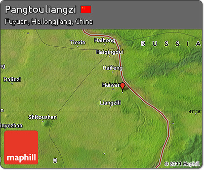 Satellite Map of Pangtouliangzi