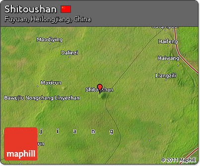 Satellite Map of Shitoushan