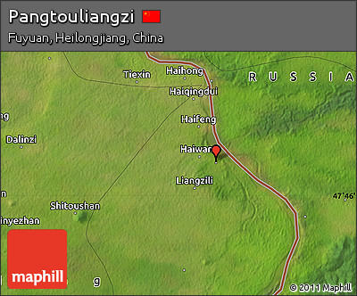 Satellite Map of Pangtouliangzi