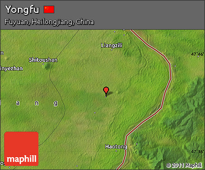 Satellite Map of Yongfu