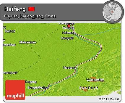 Physical Panoramic Map of Haifeng