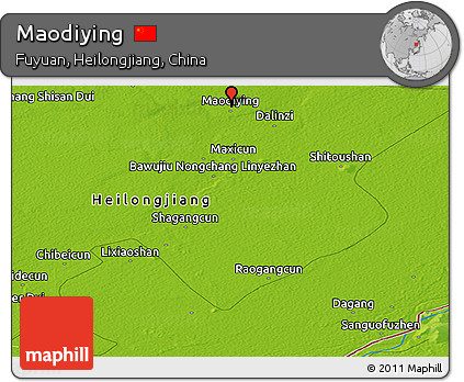 Physical Panoramic Map of Maodiying