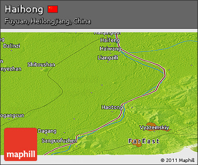 Physical Panoramic Map of Haihong