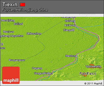 Physical Panoramic Map of Tiexin