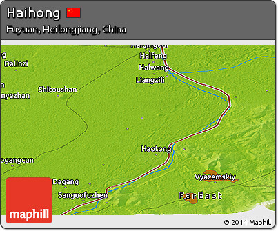Physical Panoramic Map of Haihong