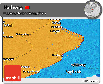 Political Panoramic Map of Haihong