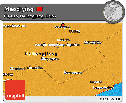 Political Panoramic Map of Maodiying
