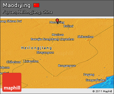 Political Panoramic Map of Maodiying