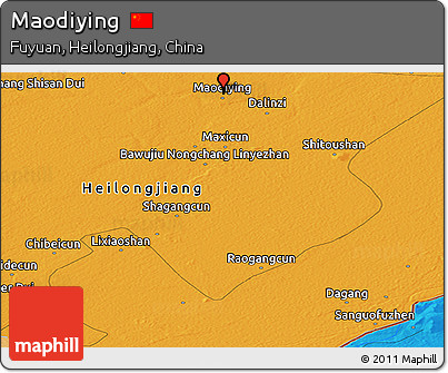Political Panoramic Map of Maodiying