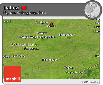 Satellite Panoramic Map of Dalinzi