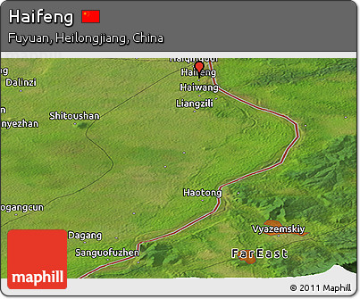 Satellite Panoramic Map of Haifeng