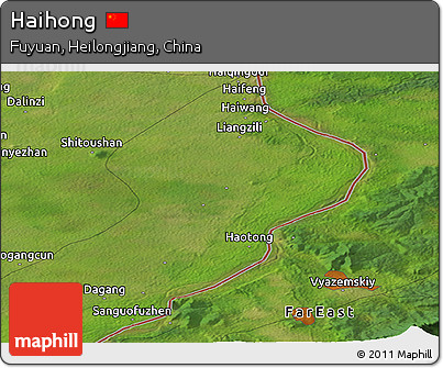 Satellite Panoramic Map of Haihong