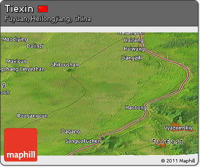 Satellite Panoramic Map of Tiexin