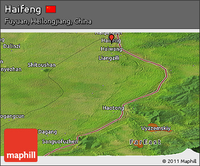 Satellite Panoramic Map of Haifeng