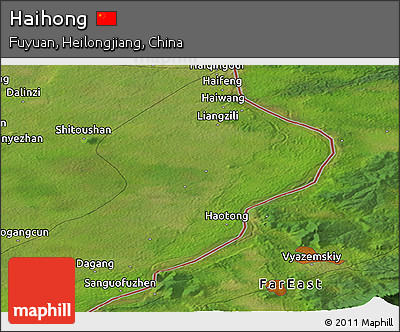 Satellite Panoramic Map of Haihong