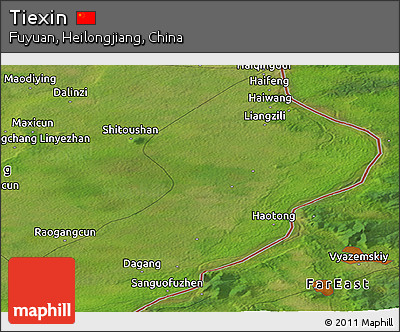 Satellite Panoramic Map of Tiexin