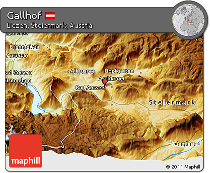 Physical 3D Map of Gallhof
