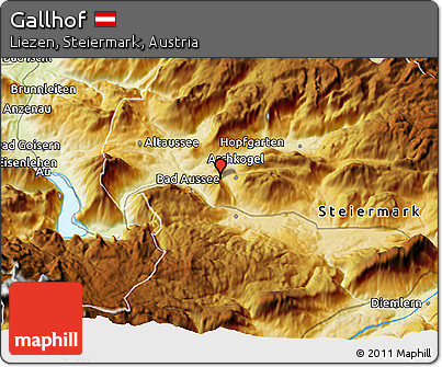 Physical 3D Map of Gallhof