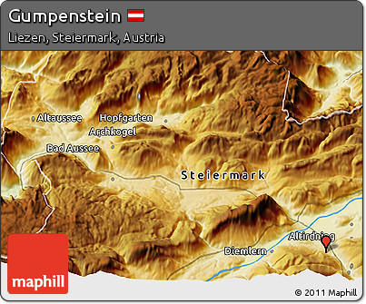Physical 3D Map of Gumpenstein